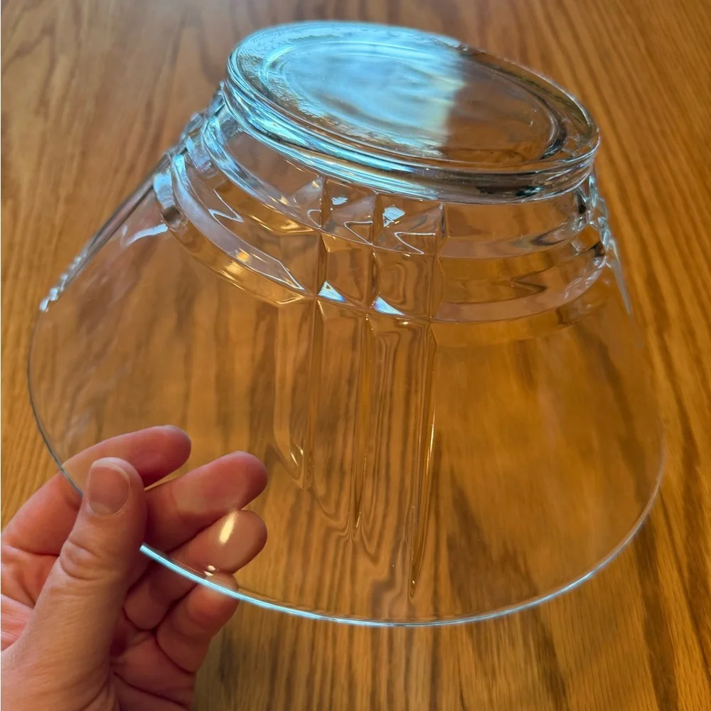 Vintage Luminarc USA Clear Glass Serving Bowl